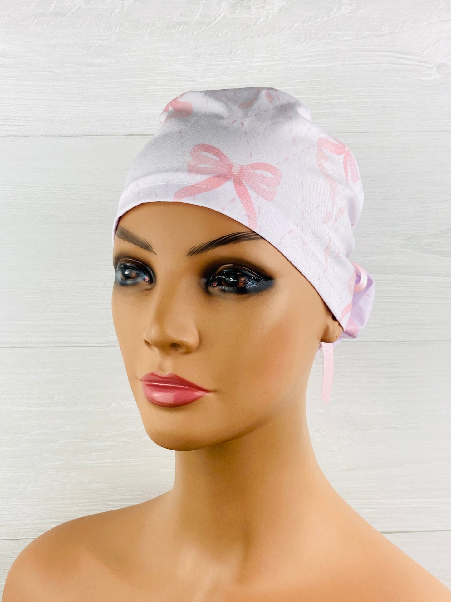 Pink Bow Ponytail Hat