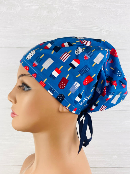 Patriotic Popsicles Women's Tieback Hat