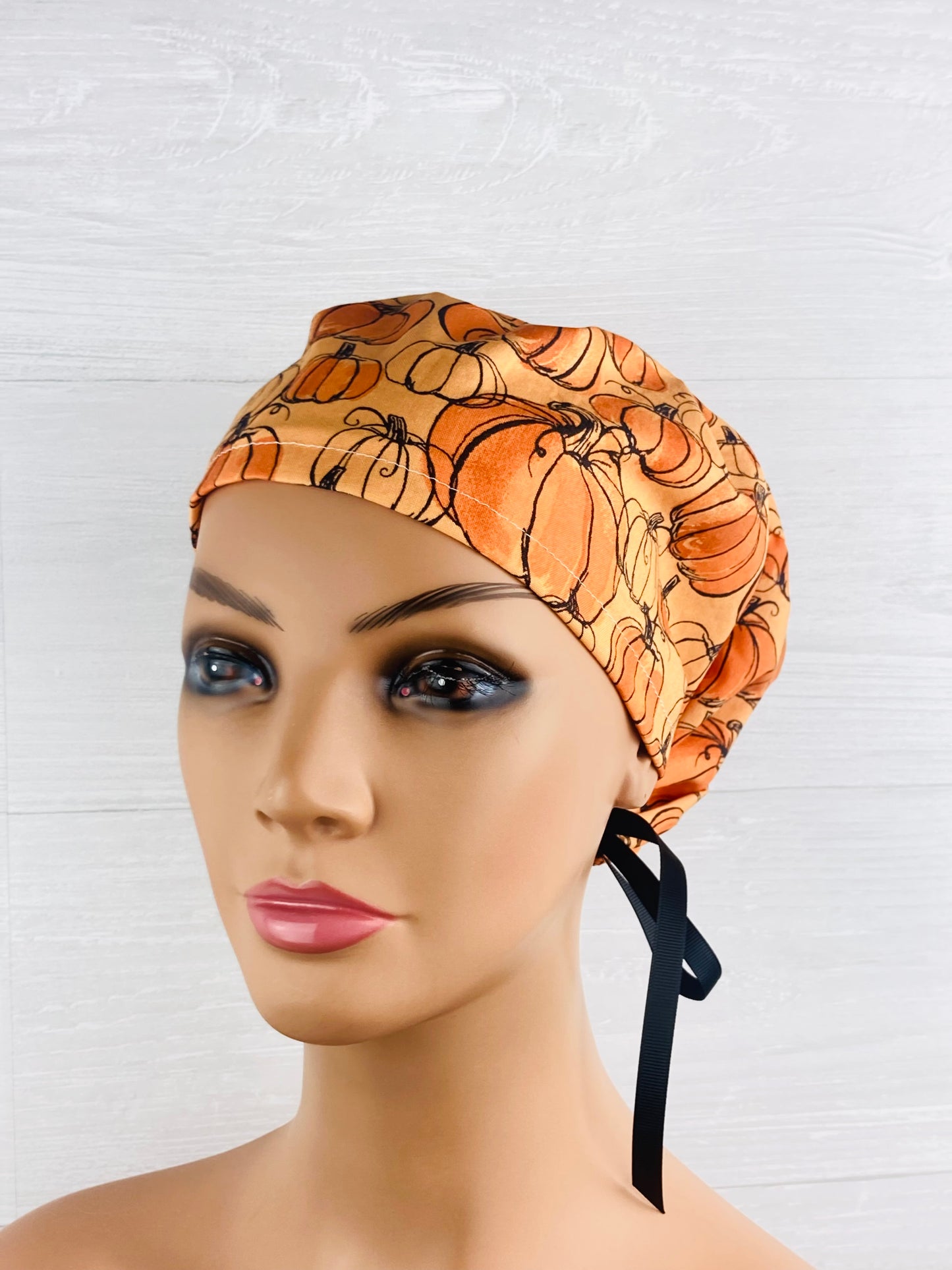 Sketched Pumpkins Women's Tieback Hat