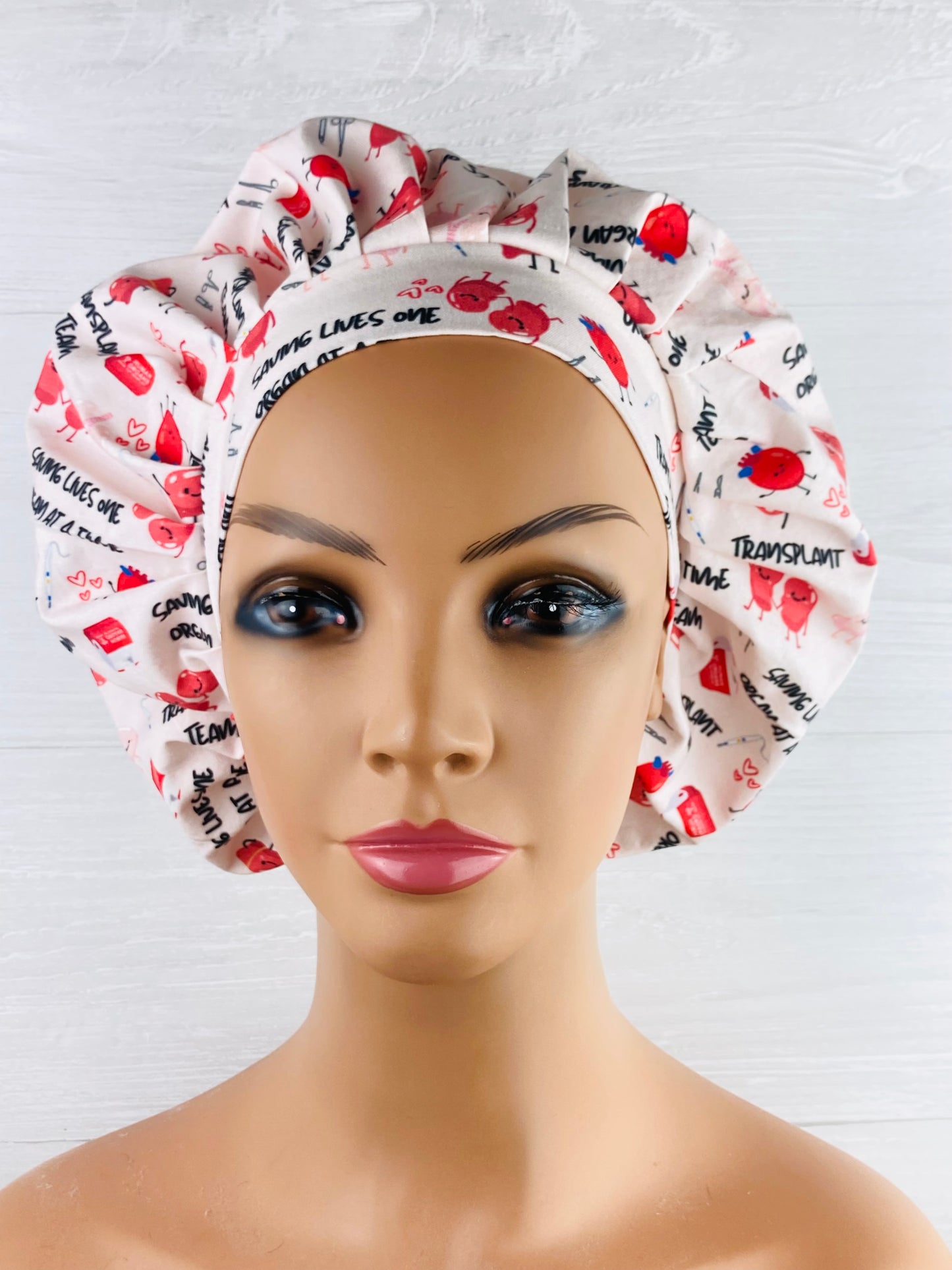 Transplant Team Bouffant Scrub Cap
