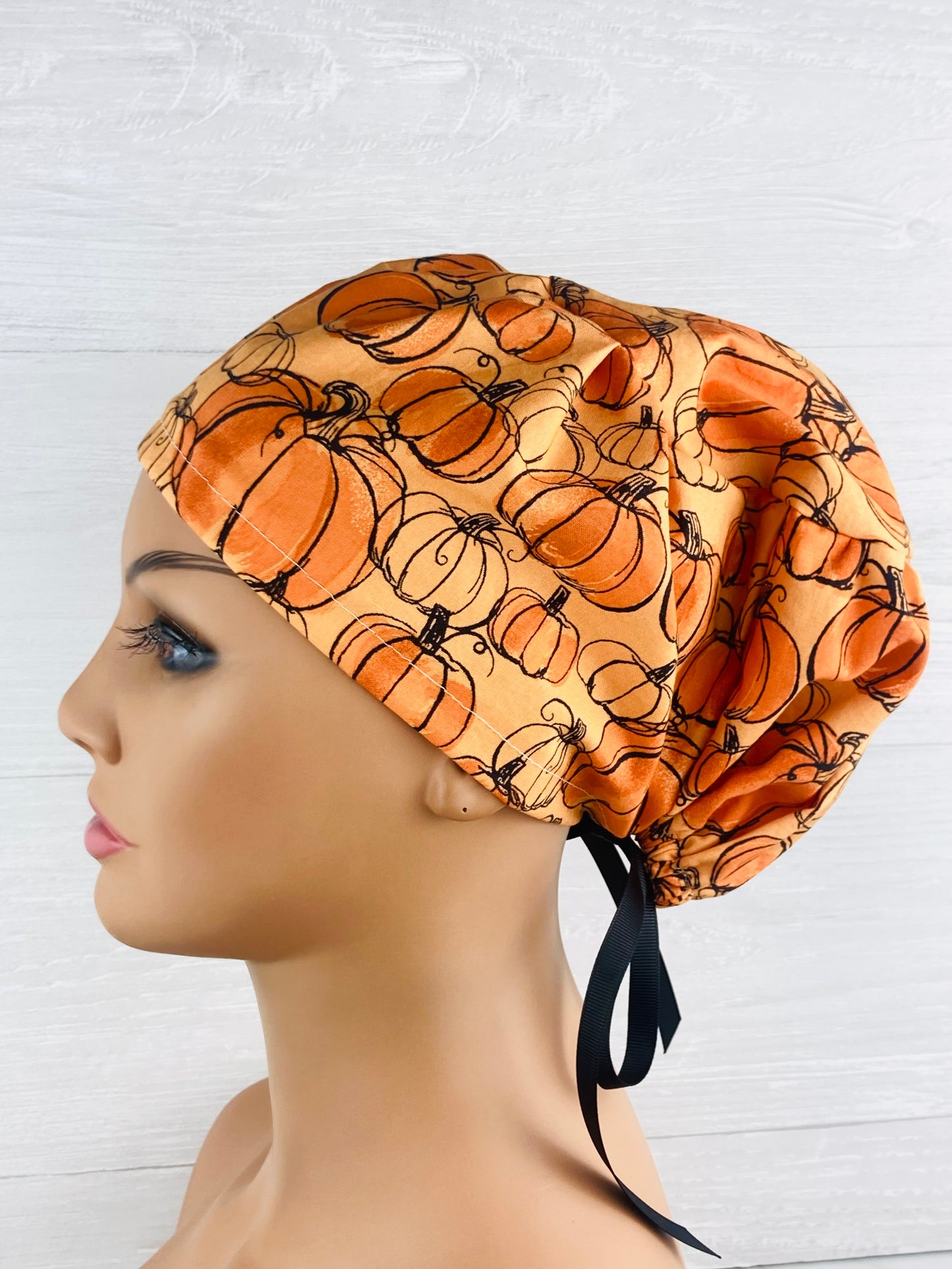 Sketched Pumpkins Women's Tieback Hat