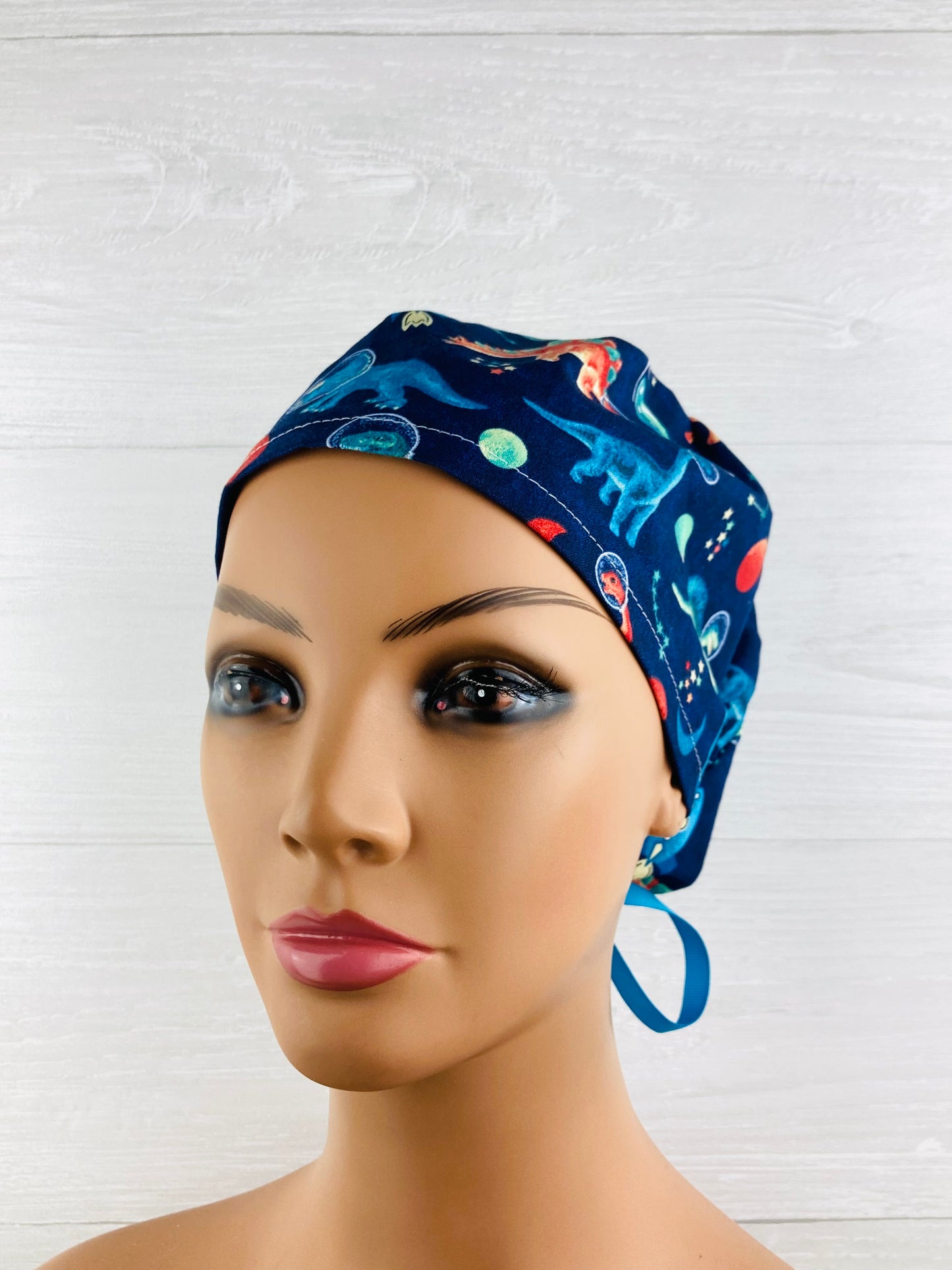 Dinosaurs in Space Womens Tieback Hat