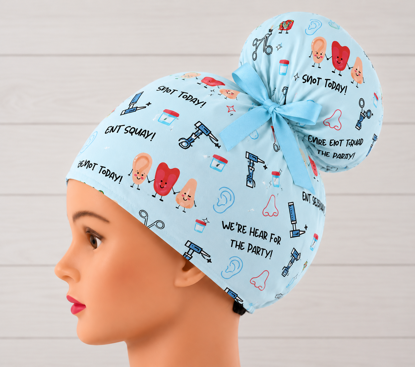 ENT Squad High Bun Scrub Cap - Chic2Surgery
