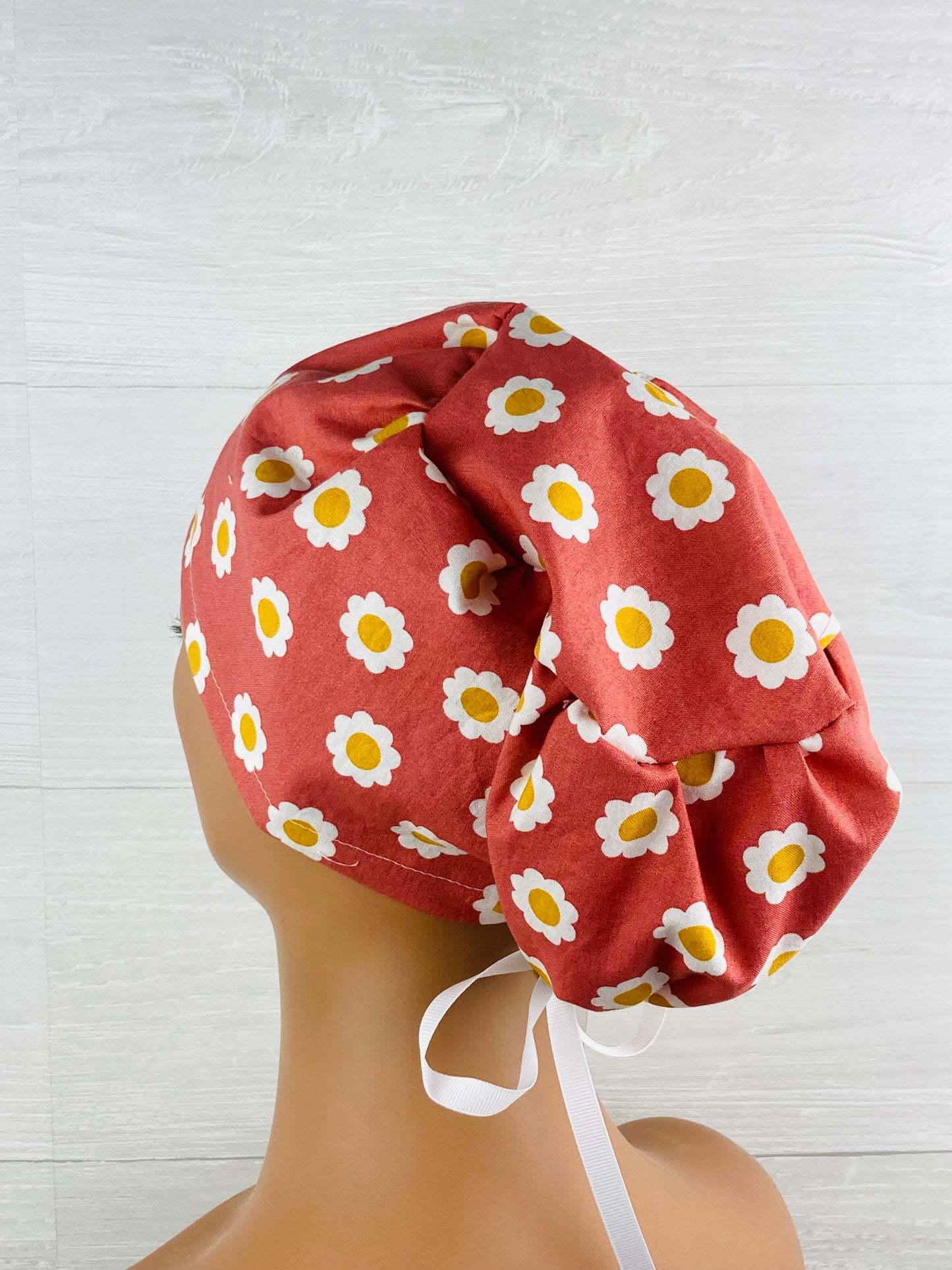 Coral Floral Women's Tieback Hat