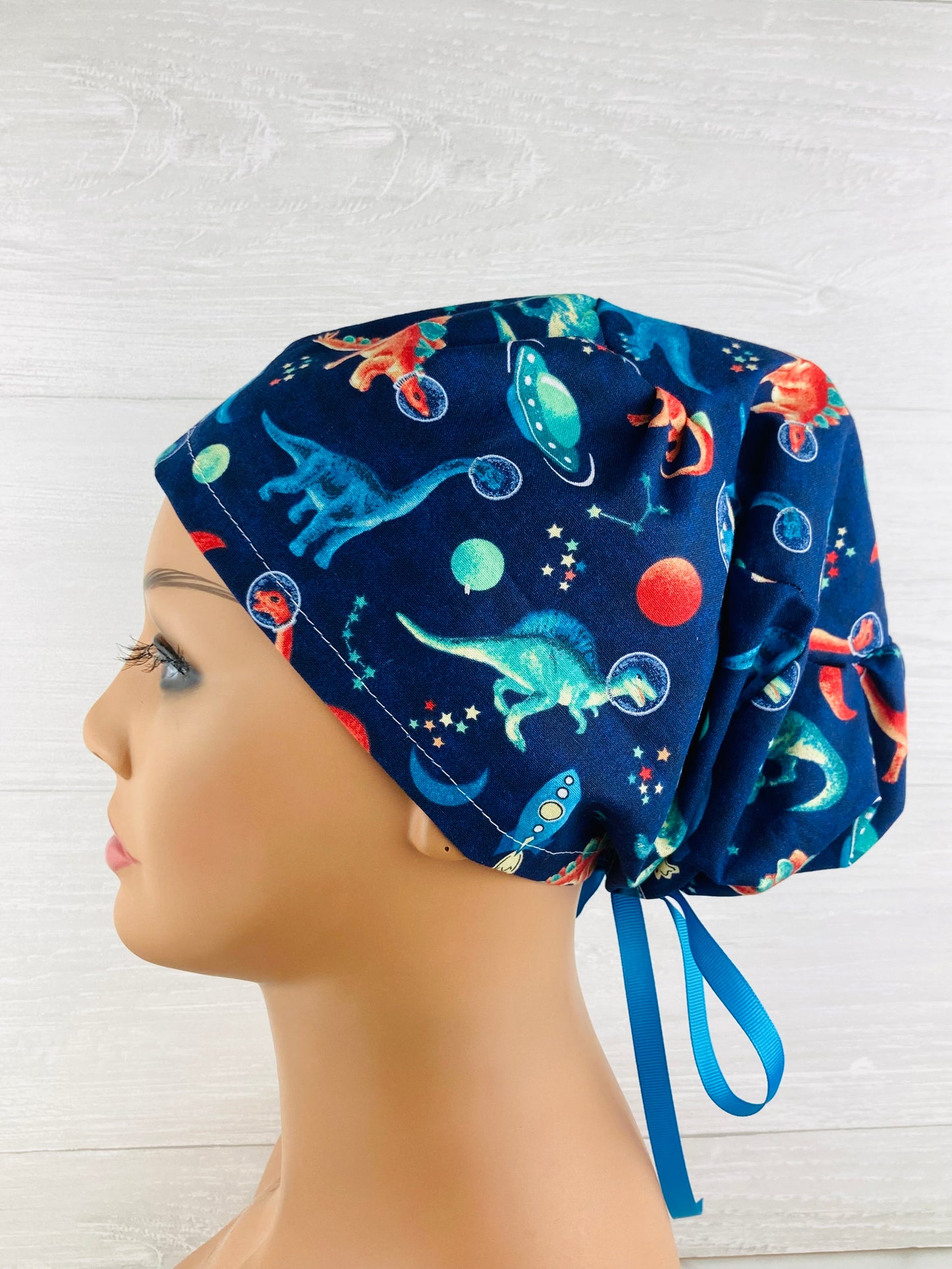 Dinosaurs in Space Womens Tieback Hat