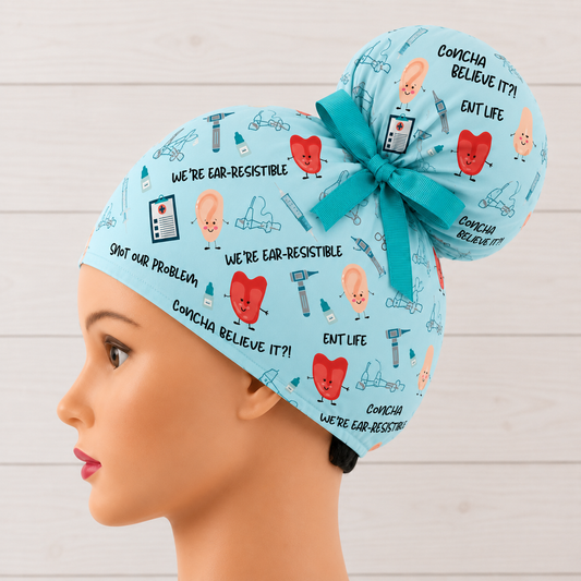 ENT Life, Snot Our Problem High Bun Scrub Cap - Chic2Surgery