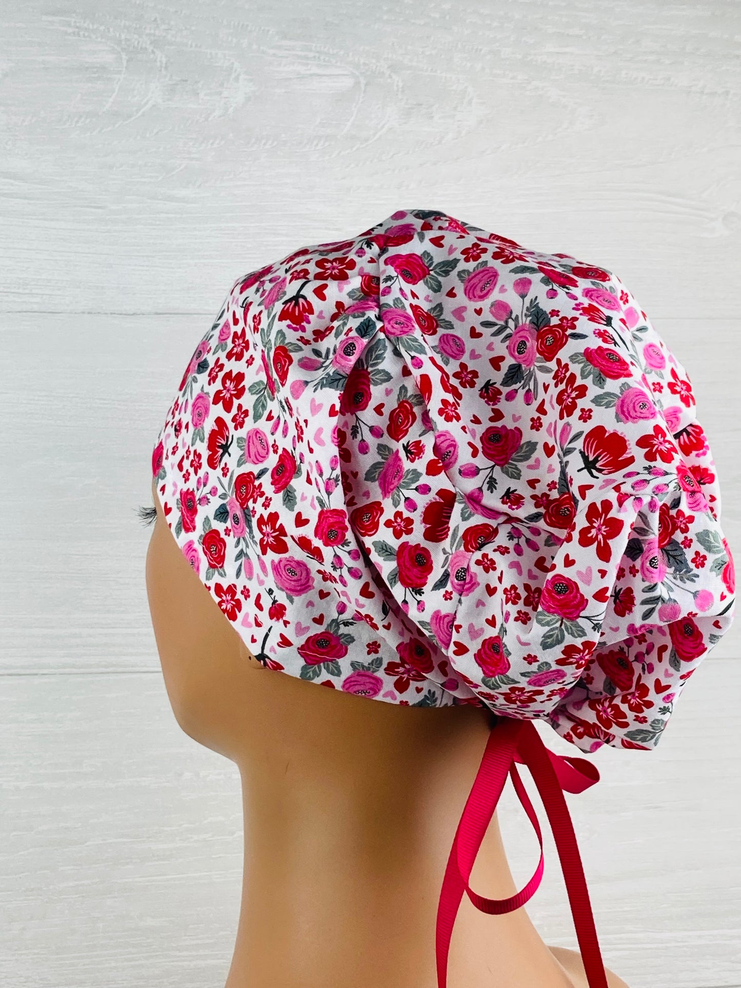 Cottage Valentine's Floral Women's Tieback Hat