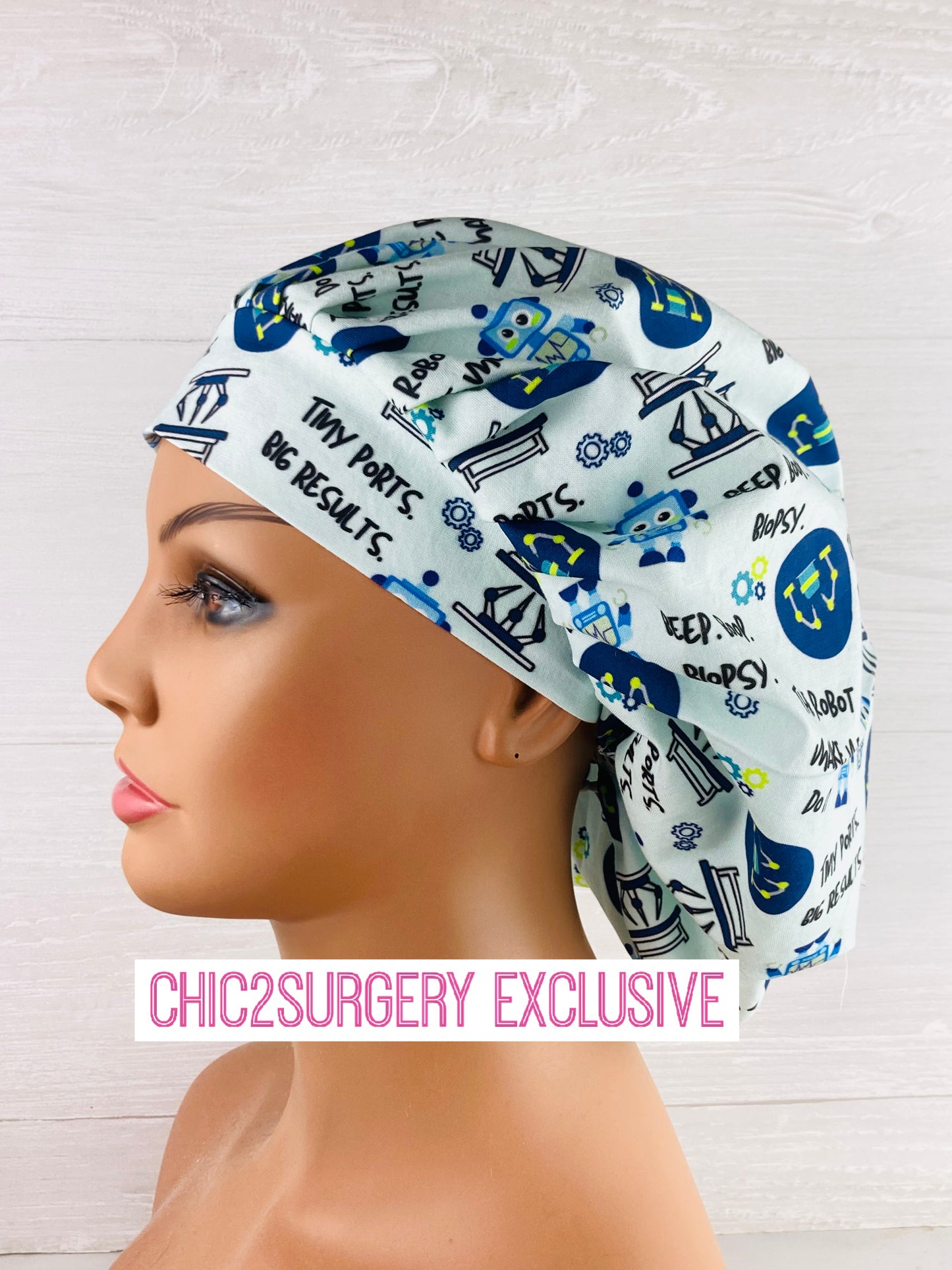 The Robot Made Me Do It Bouffant Scrub Cap