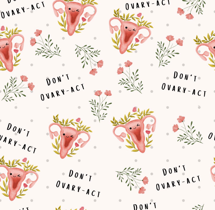 Don't Ovary-act Gynecology Bouffant Scrub Cap | Handmade Surgical Hat for Nurses