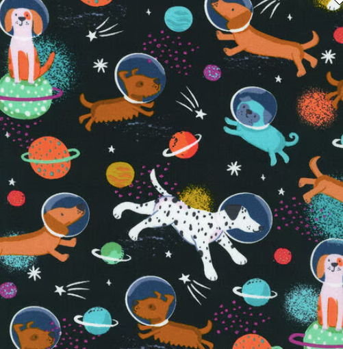 Dogs in Space Ponytail Hat