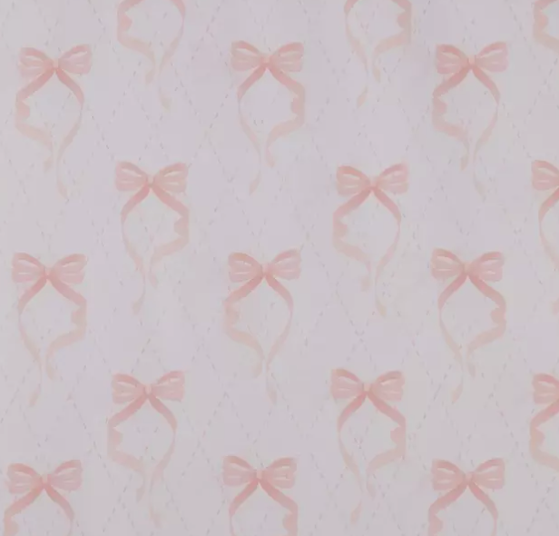 Pink Bow Women's Tieback Hat