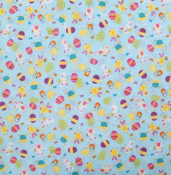 Tossed Easter Critters Women's Tieback Hat