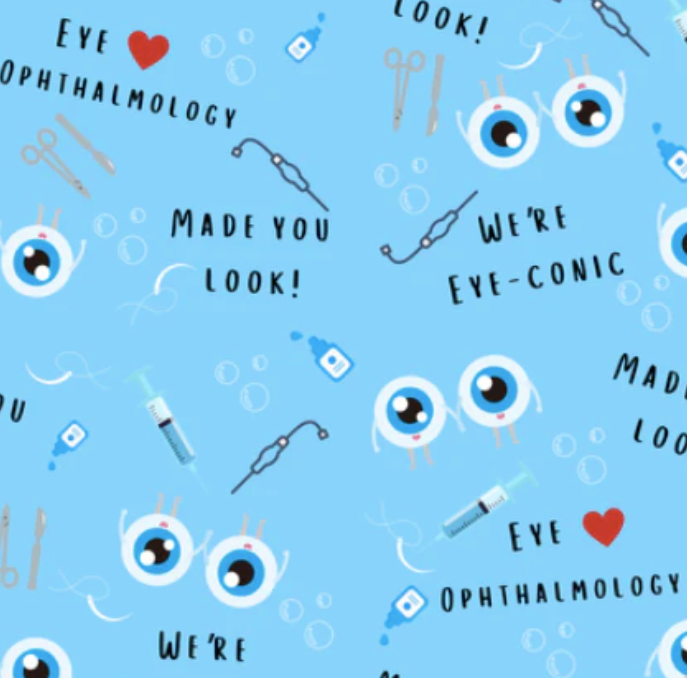 Made You Look Opthalmology High Bun Scrub Cap - Chic2Surgery