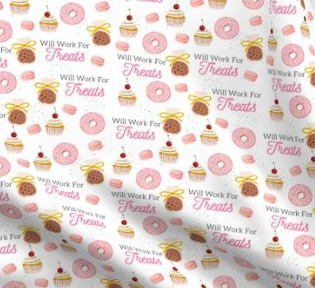 Will Work For Treats High Bun Scrub Cap - Chic2Surgery