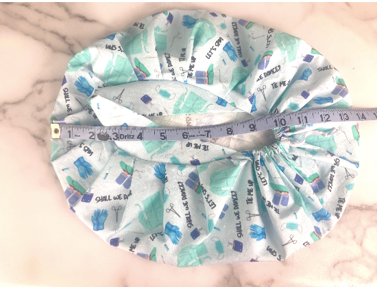 Valentine's Watercolor Hearts Bouffant Scrub Cap | Handmade Surgical Hat for Nurses