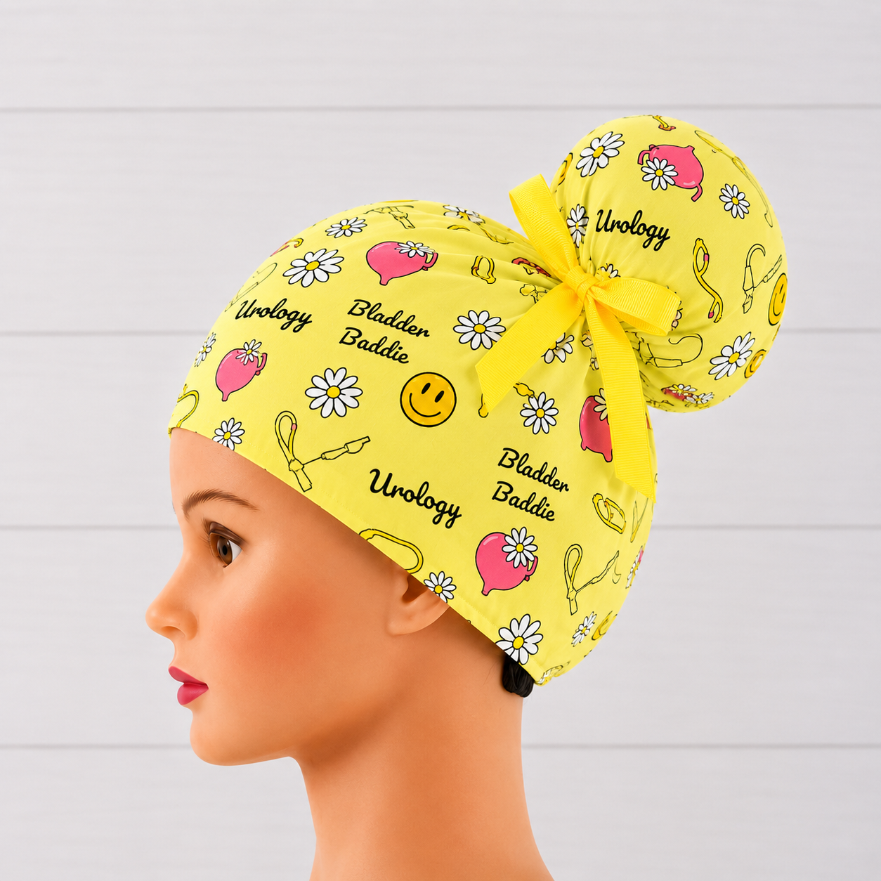 Bladder Baddie, Urology High Bun Scrub Cap - Chic2Surgery