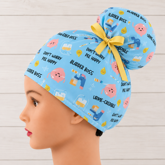 Bladder Boss Urology High Bun Scrub Cap - Chic2Surgery