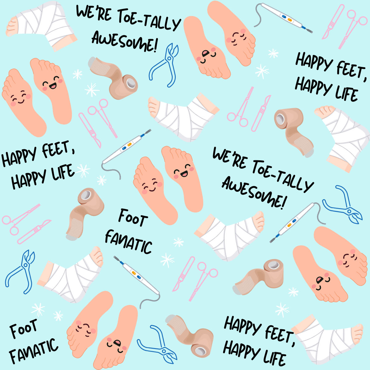 Foot Fanantic Podiatry Men's Scrub Hat