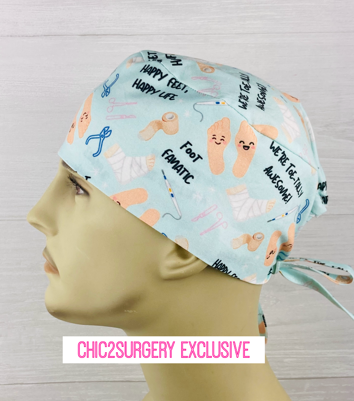 Foot Fanantic Podiatry Men's Scrub Hat