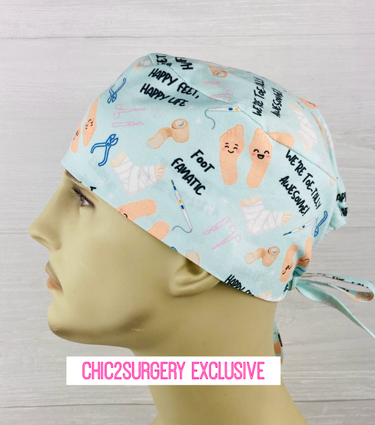 Foot Fanantic Podiatry Men's Scrub Hat