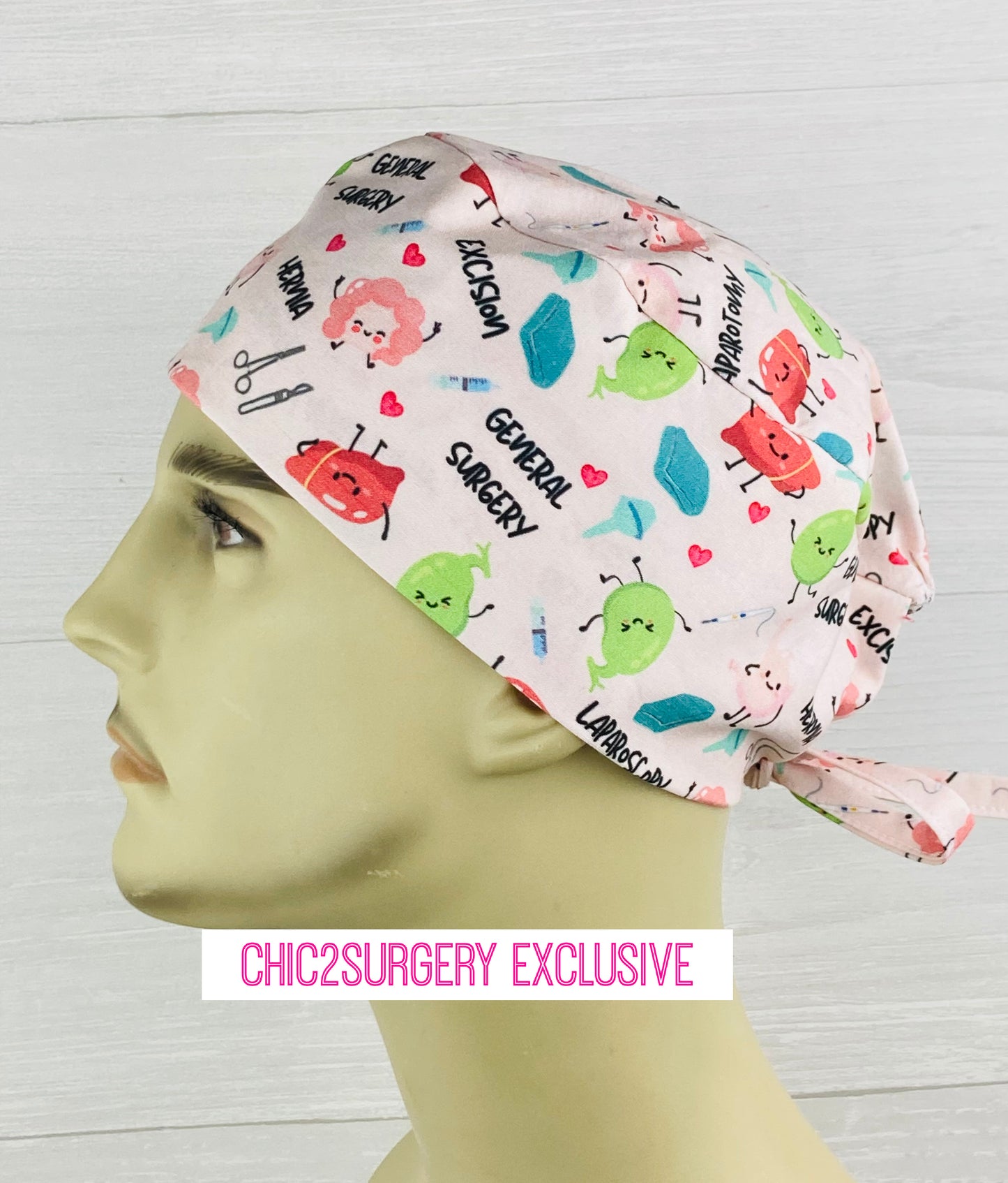 General Surgery Icons Men's Scrub Hat