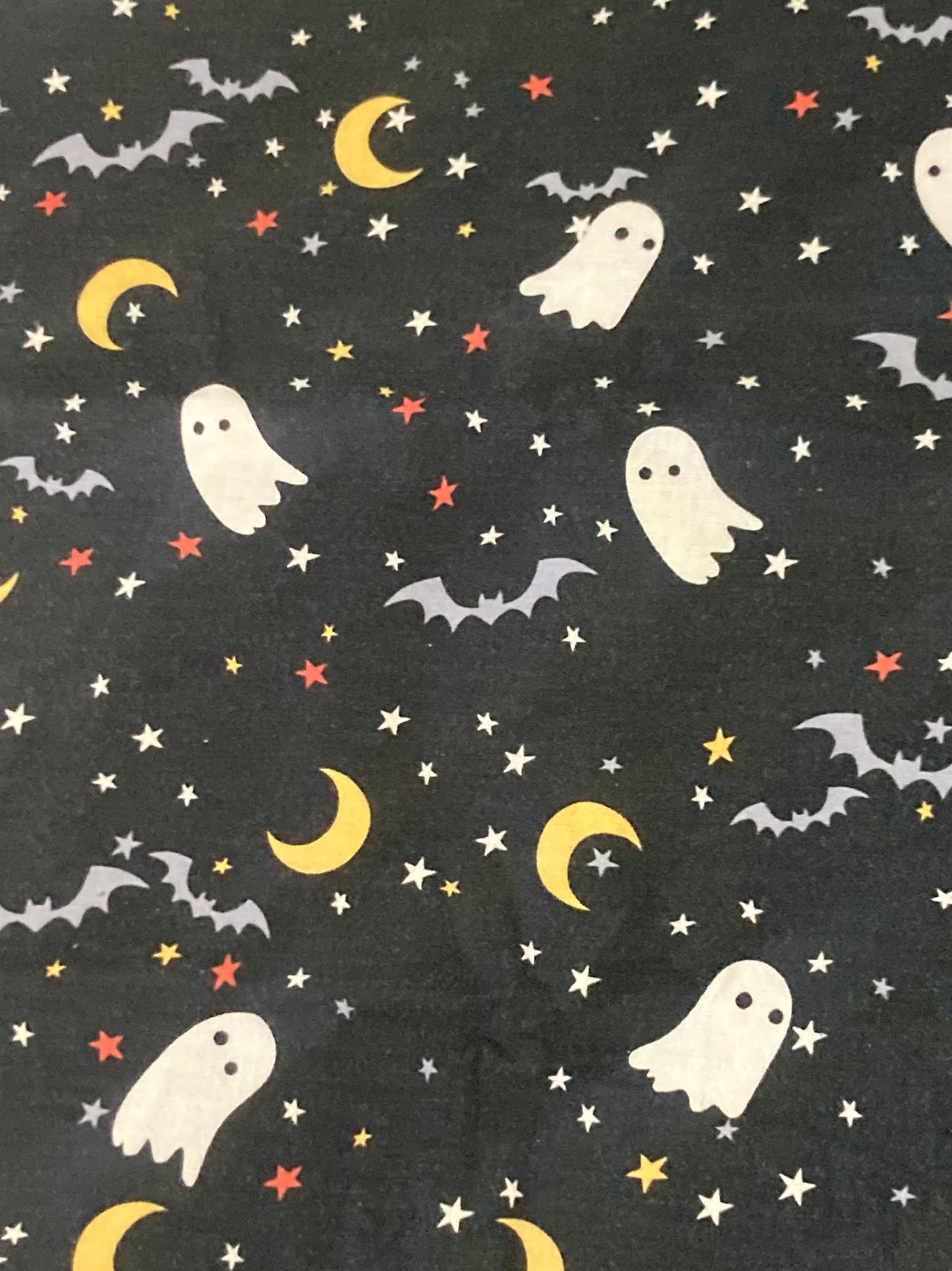 Halloween Ghosts on black Bouffant Scrub Cap | Handmade Surgical Hat for Nurses