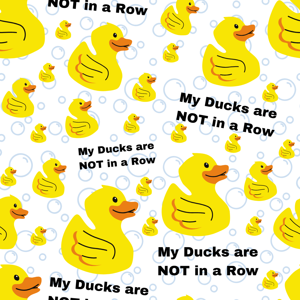 My Ducks Are Not In A Row High Bun Scrub Cap - Chic2Surgery