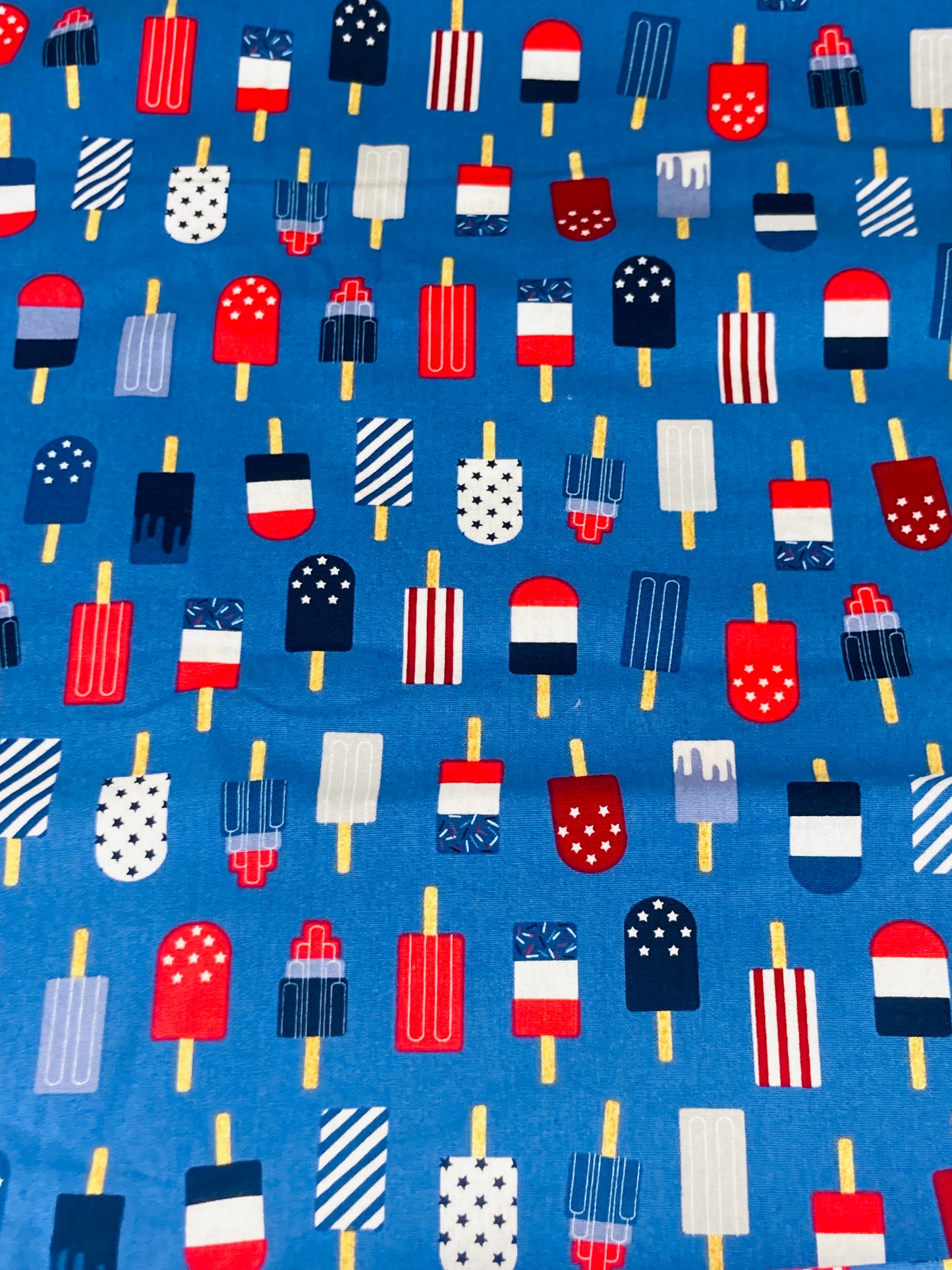 Patriotic July 4th Popsicles Bouffant Scrub Cap | Handmade Surgical Hat for Nurses