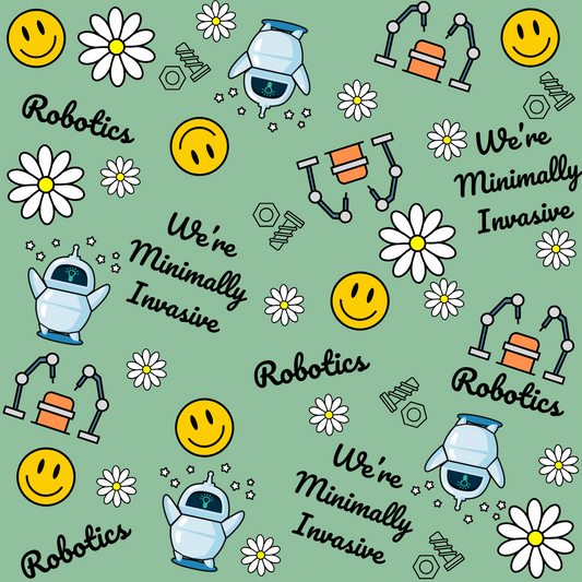 We're Minimally Invasive Robotics High Bun Scrub Cap - Chic2Surgery