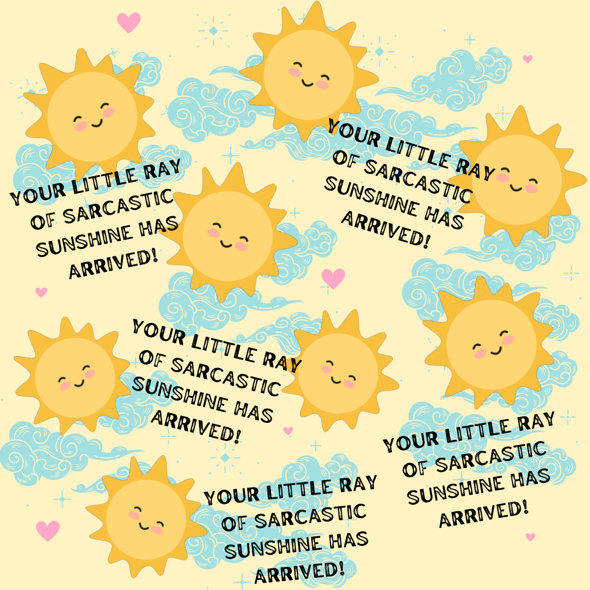 Your Little Ray Of Sarcastic Sunshine Has Arrived High Bun Scrub Cap - Chic2Surgery