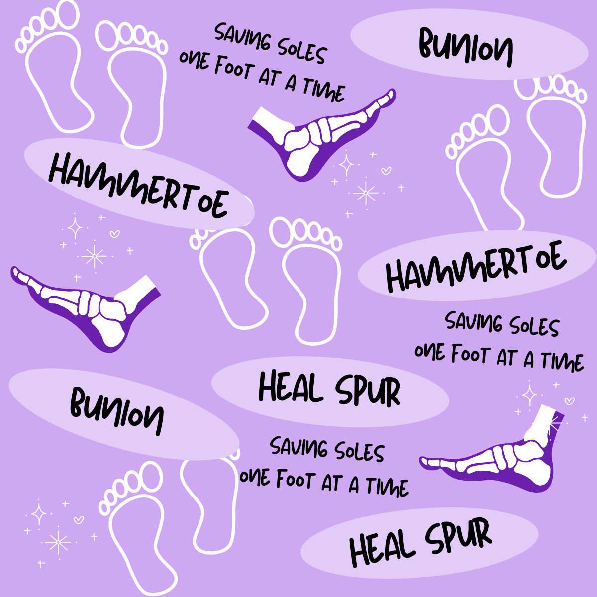 Podiatry Foot Fanatic Bouffant Scrub Cap | Handmade Surgical Hat for Nurses