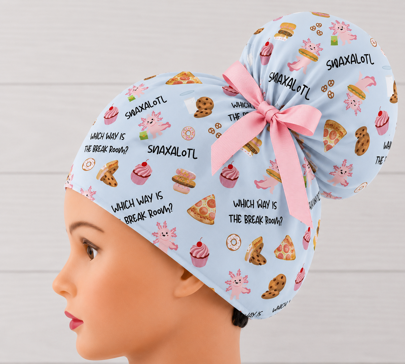 Snaxalotly High Bun Scrub Cap - Chic2Surgery