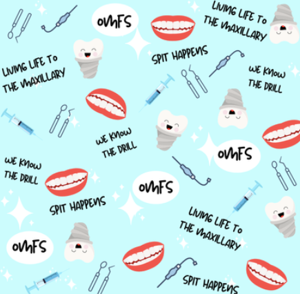 Spit Happens Oral Surgery Bouffant Scrub Cap | Handmade Surgical Hat for Nurses