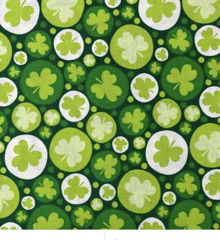 St. Patrick's Day  Clovers on Circles Bouffant Scrub Cap | Handmade Surgical Hat for Nurses