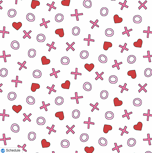 Valentine's X's & O'S Bouffant Scrub Cap | Handmade Surgical Hat for Nurses