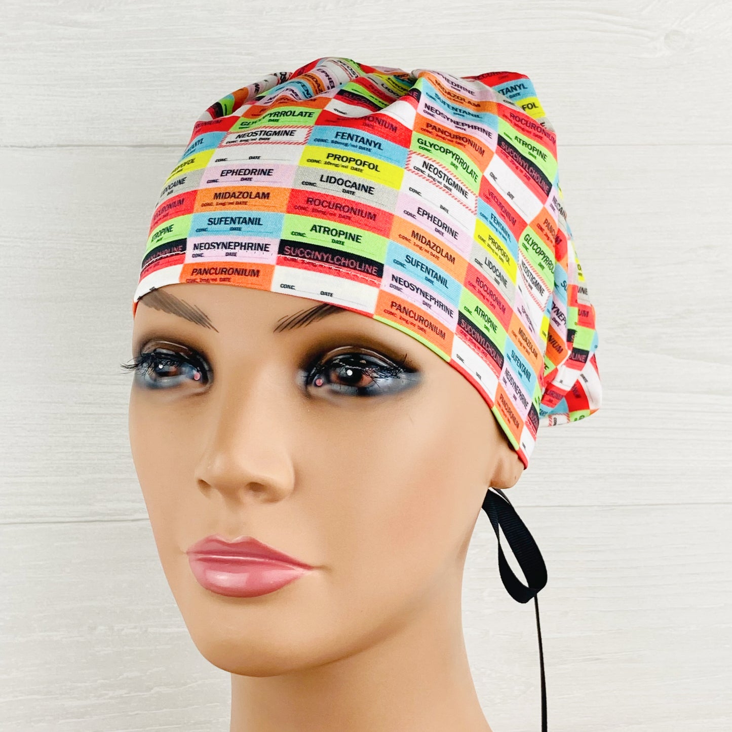 Anesthesia Drug Labels Women's Tieback Hat