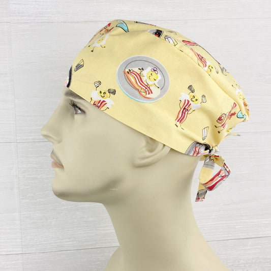 Bacon and Eggs Men's Scrub Hat
