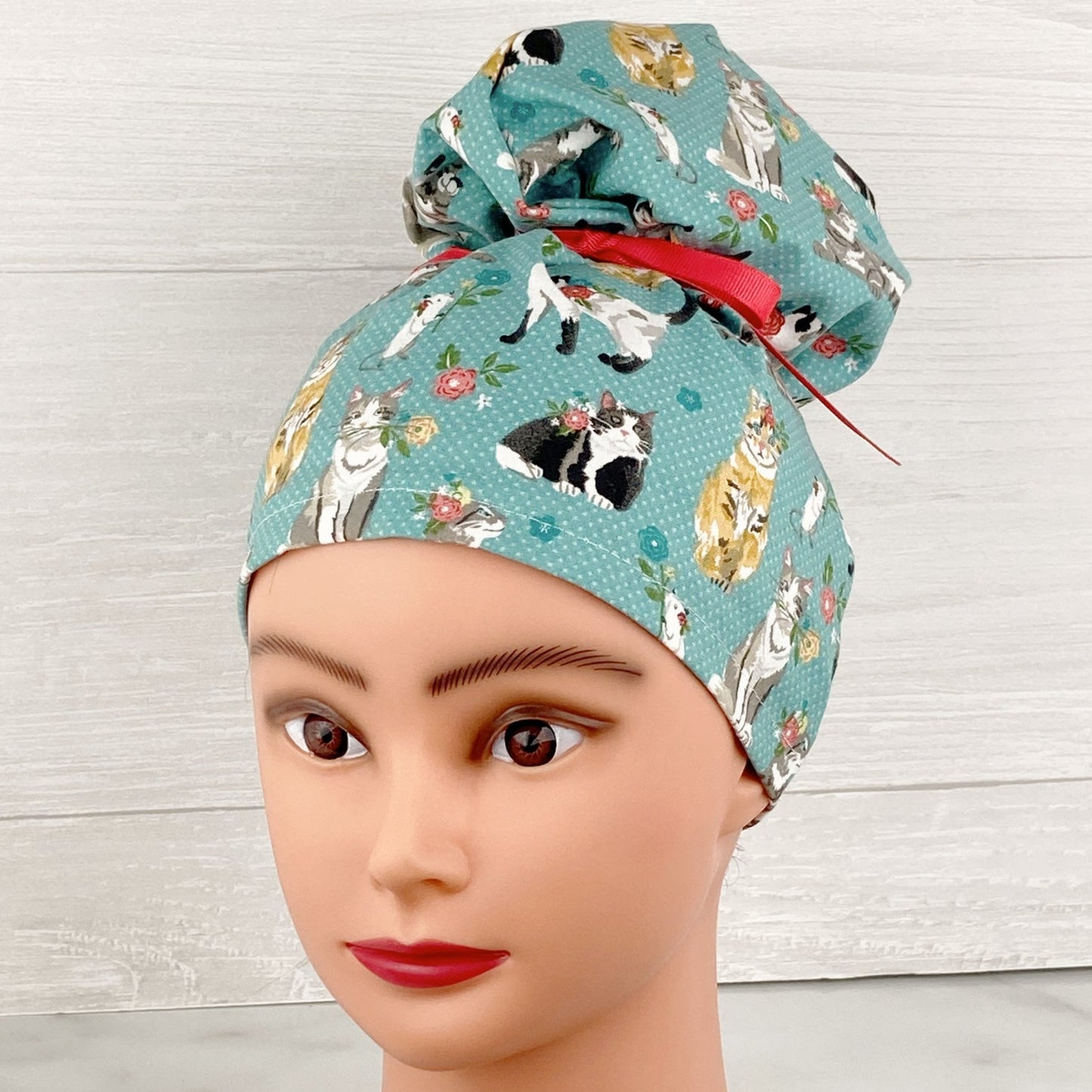 Cat and Mouse Updo Scrub Cap