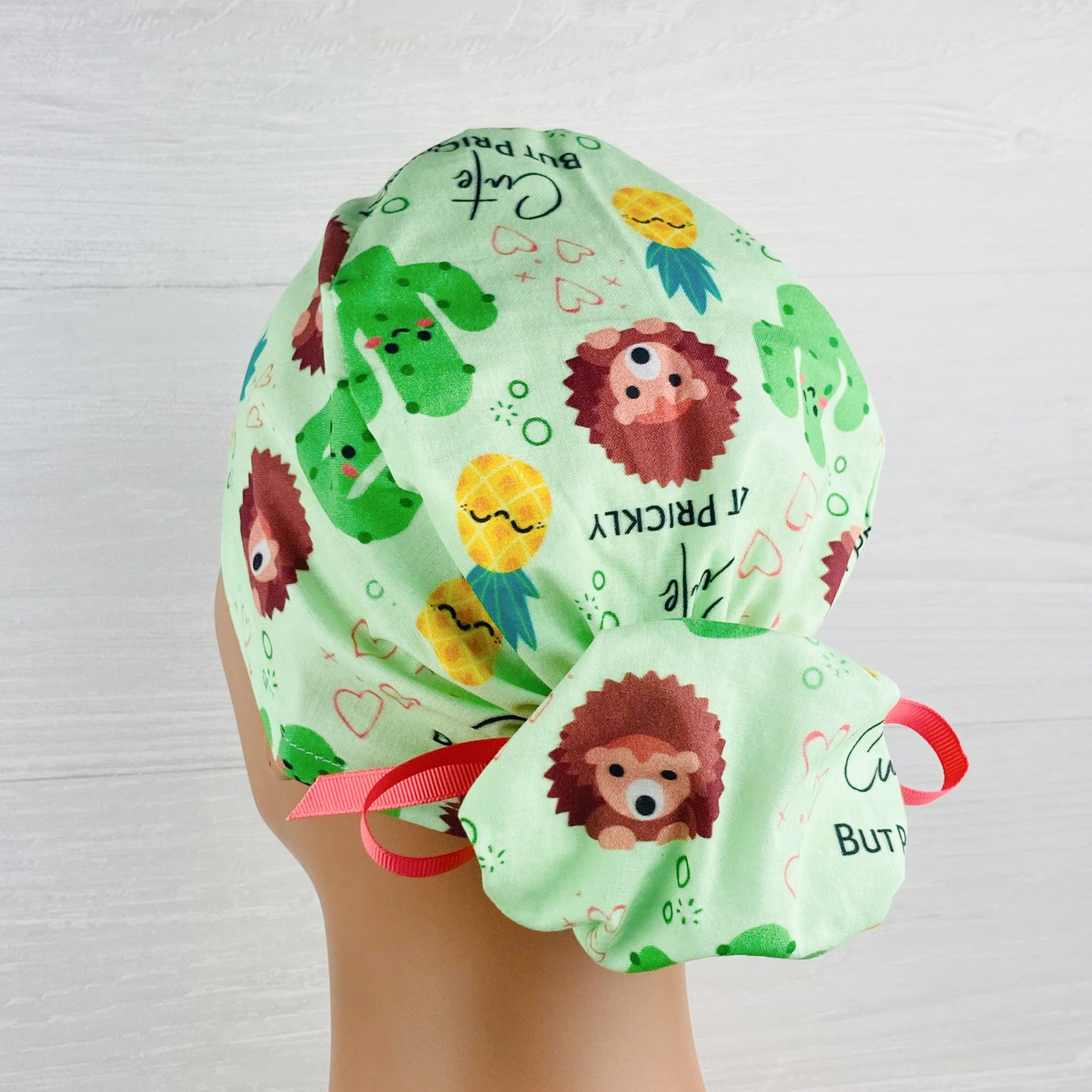 Cute But Prickly Ponytail Scrub Hat