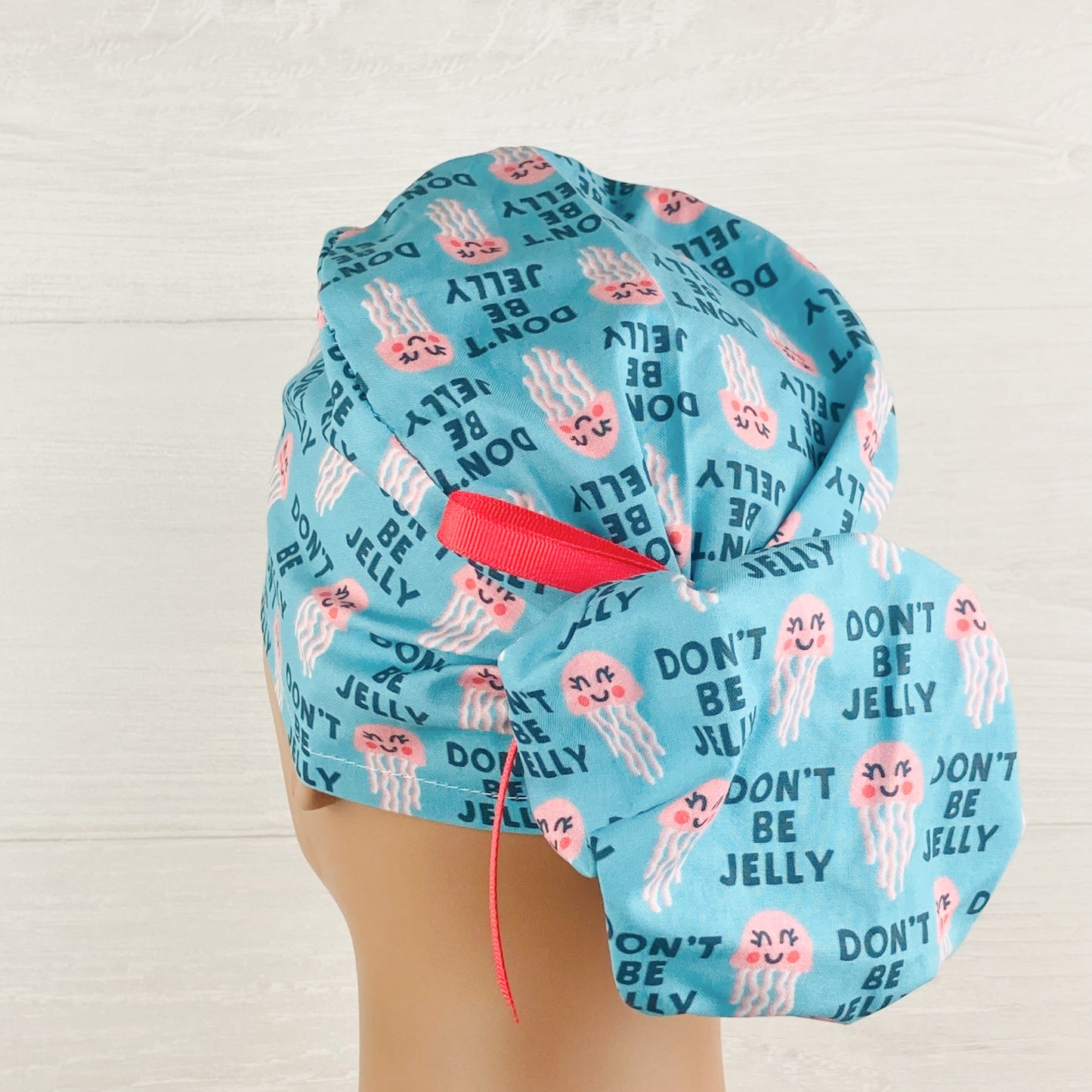 Dont' Be Jelly Ponytail Scrub Hat
