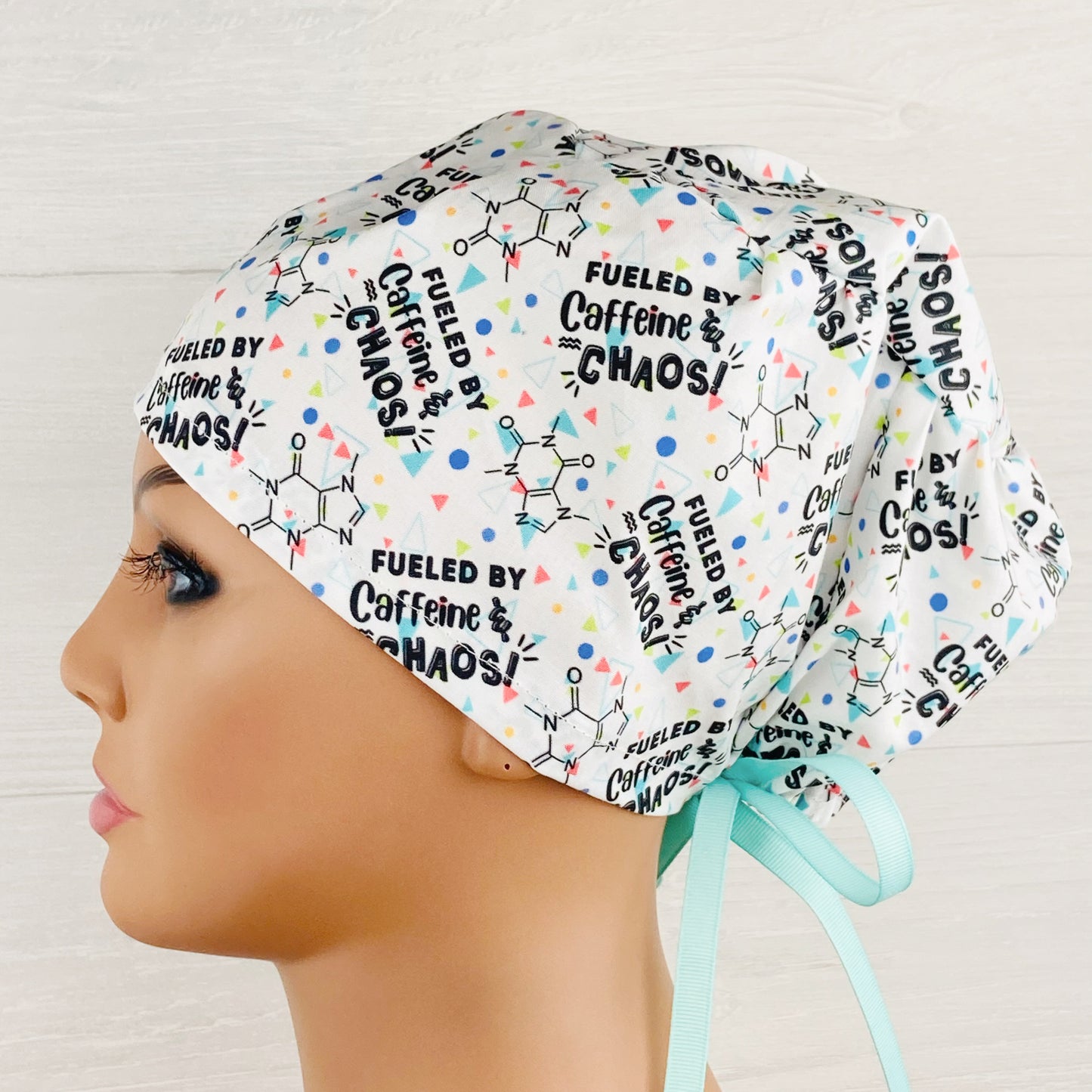 Fueled by Caffeine and Chaos Women's Tieback Hat
