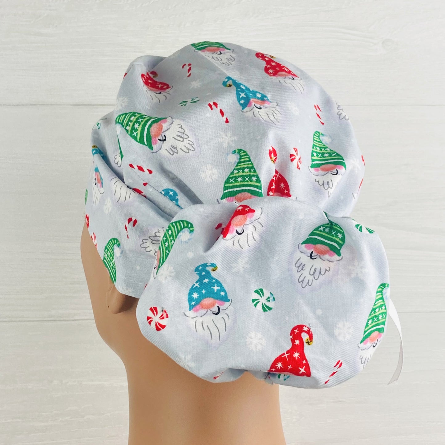 Gnomes and Peppermints Ponytail Hat