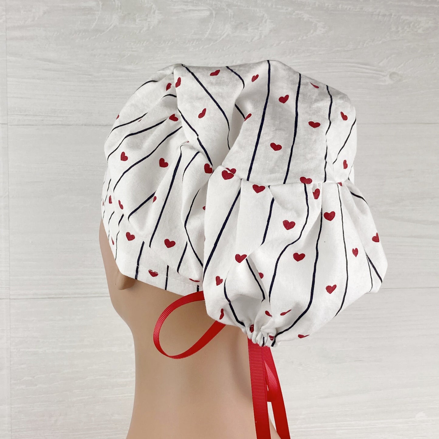 Hearts and Stripes Women's Tieback Hat