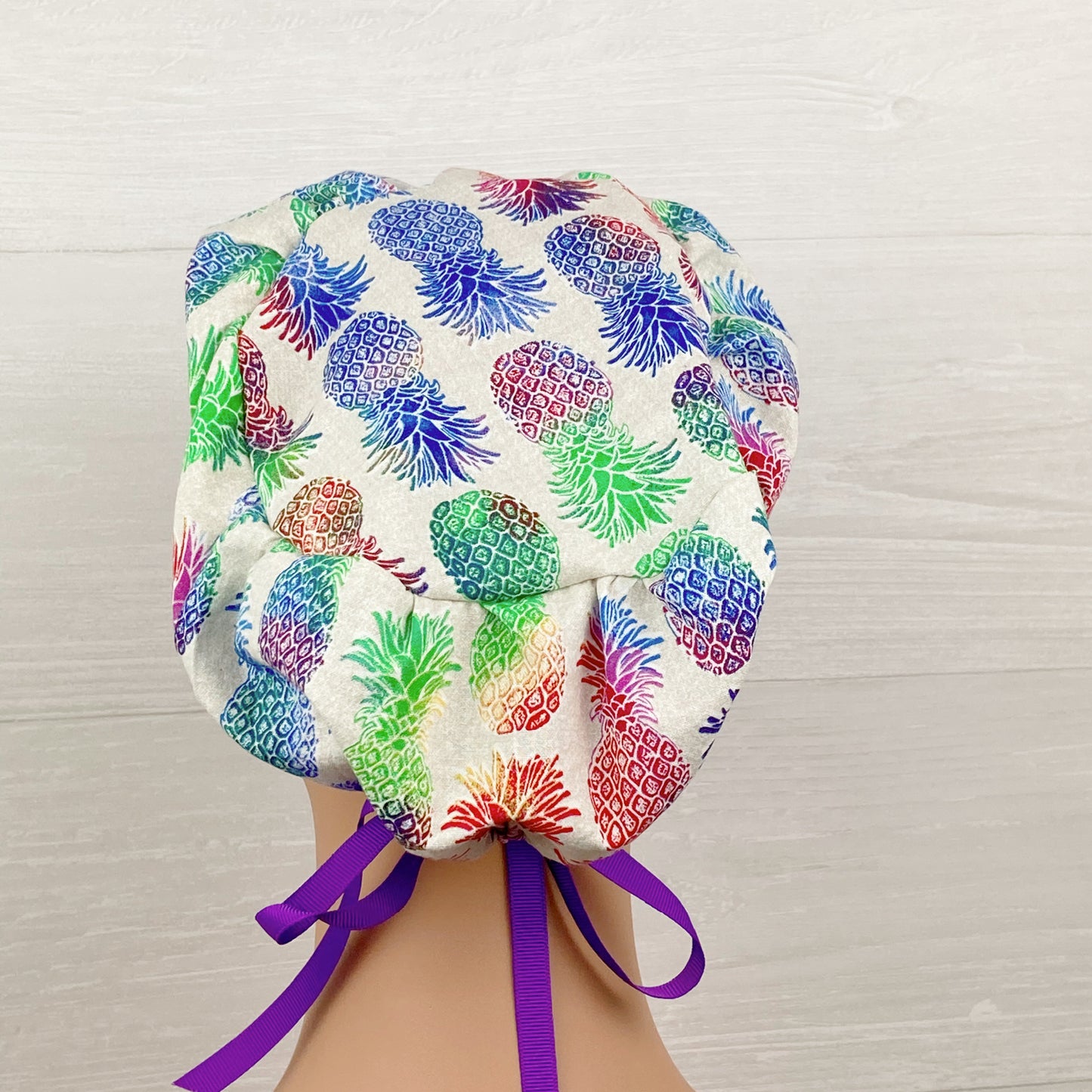 Rainbow Pineapples Women's Tieback Hat