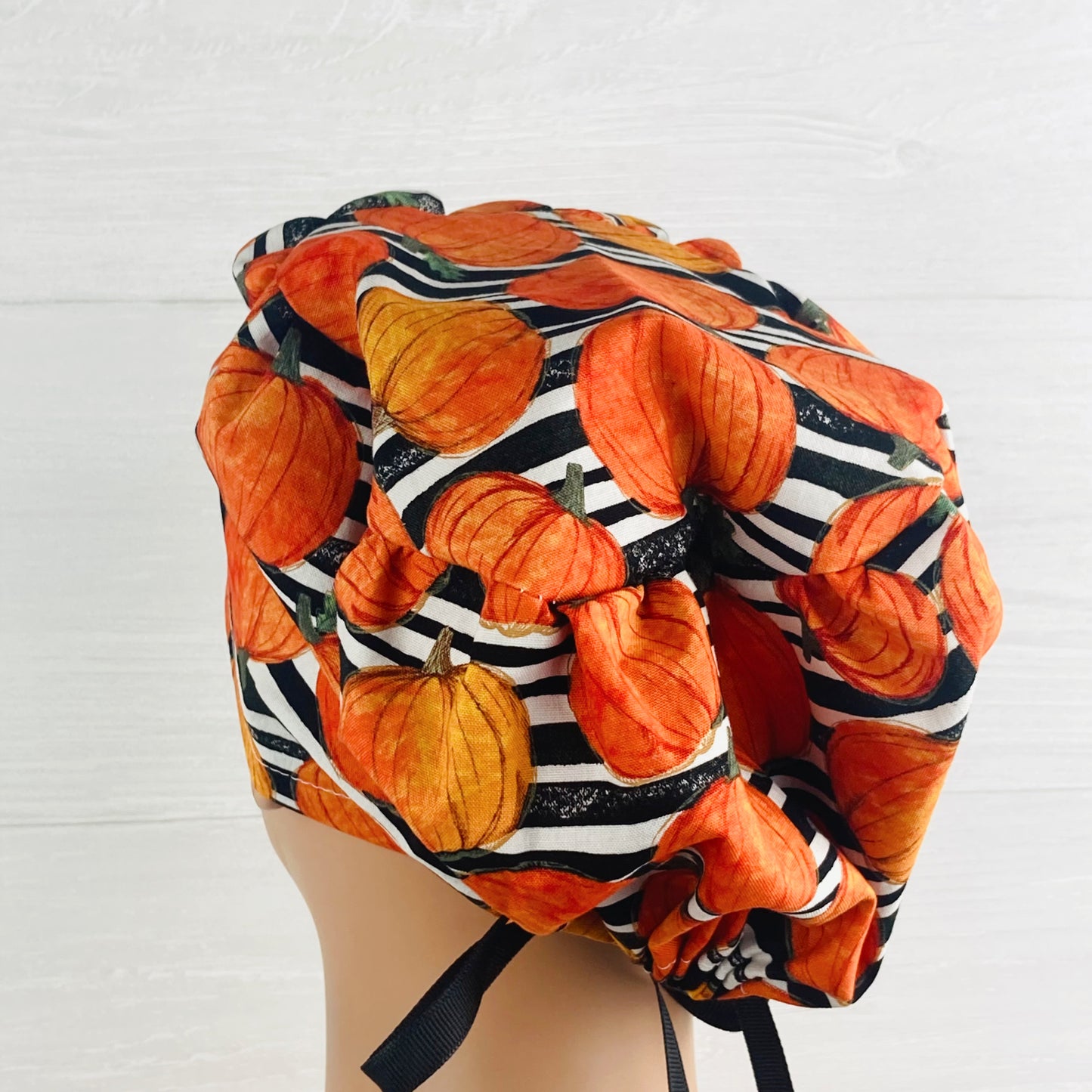 Pumpkin Stripe Women's Tieback Hat