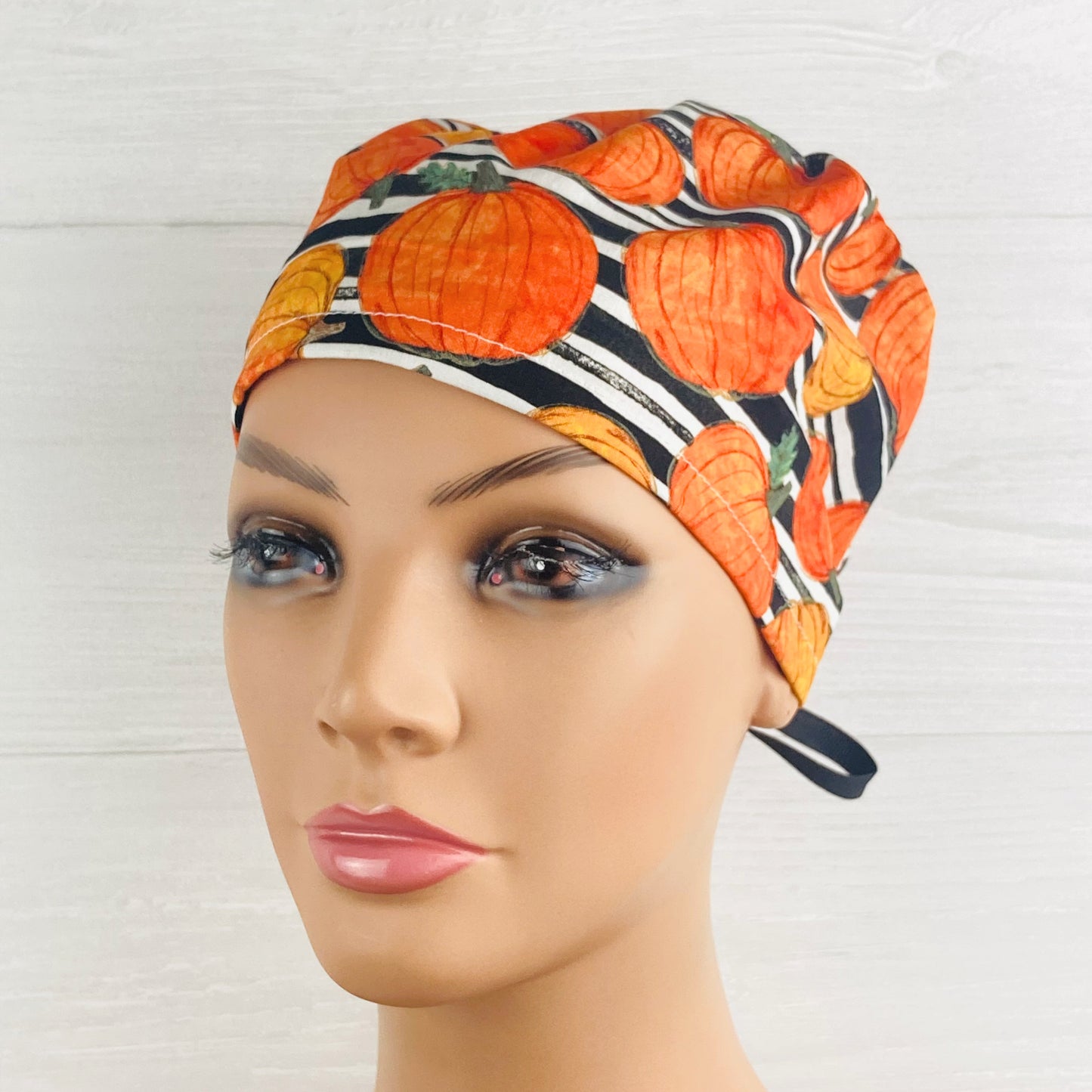 Pumpkin Stripe Women's Tieback Hat