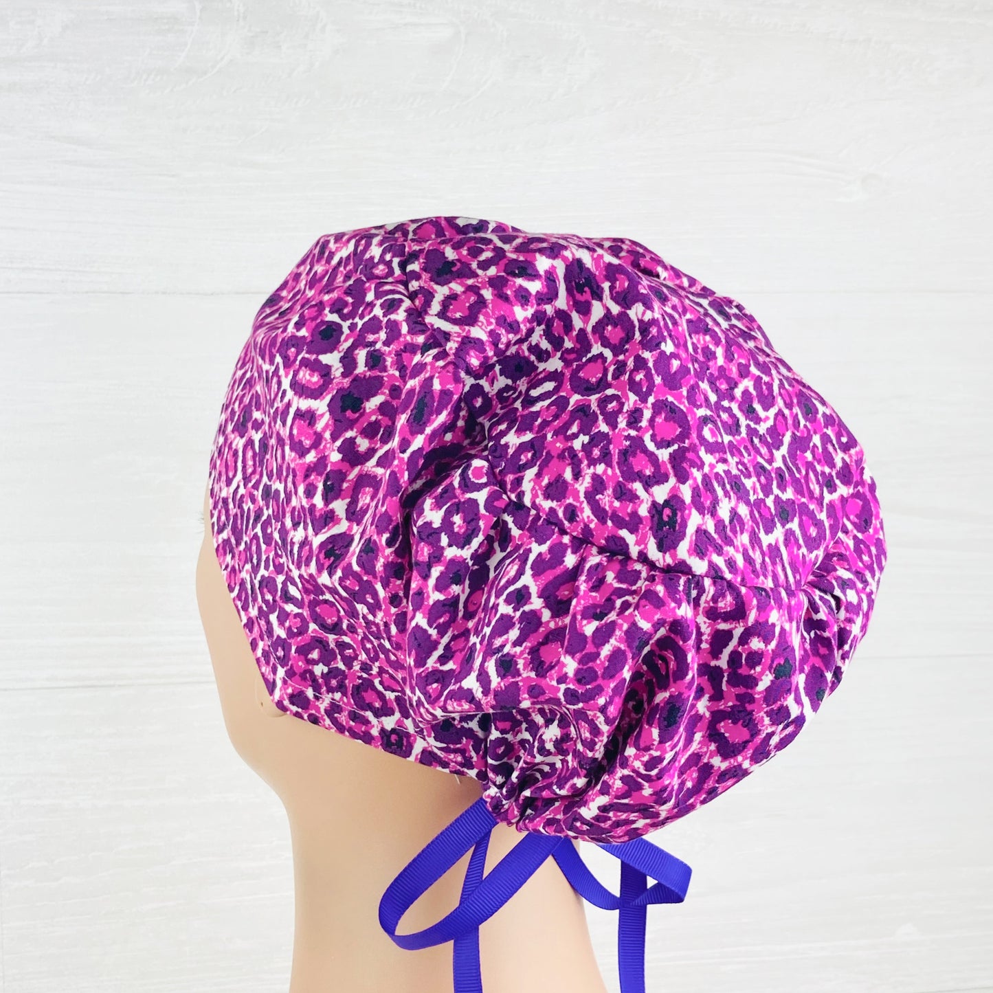 Purple Leopard Women's Tieback Hat