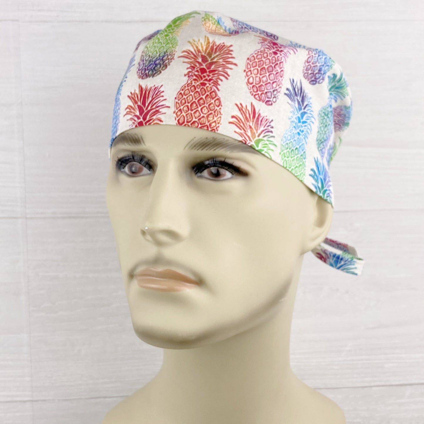 Rainbow Pineapples Men's Scrub Hat