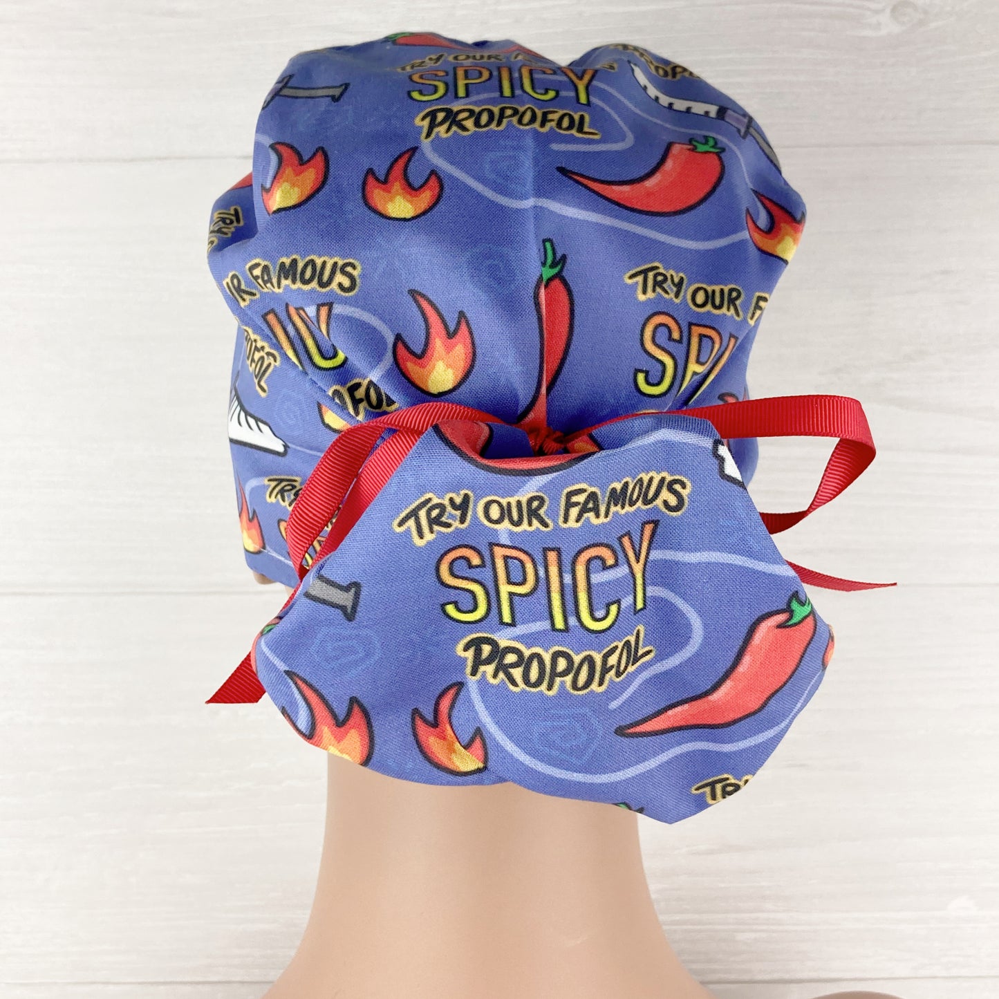 Spicy Propofol Anesthesia Ponytail Scrub Hat