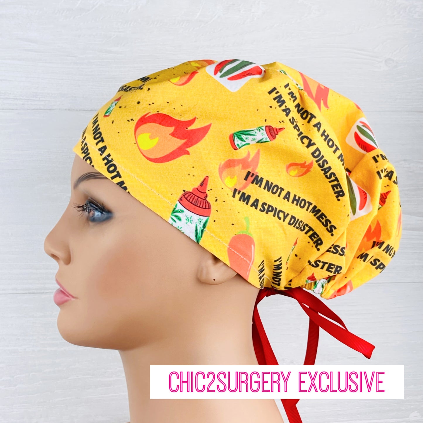 I'm Not a Hot Mess, I'm a Spicy Disaster Women's Tieback Hat